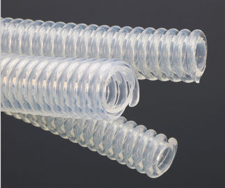 Transparent Silicone Corrugated Flexible Tubing Medical Grade FDA Certificated