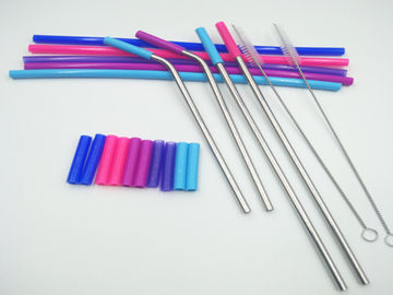 Rubber Sleeve Flexible Silicone Tubing Food Grade For Stainless Steel Straw
